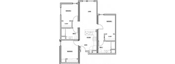 a black and white floor plan of a house