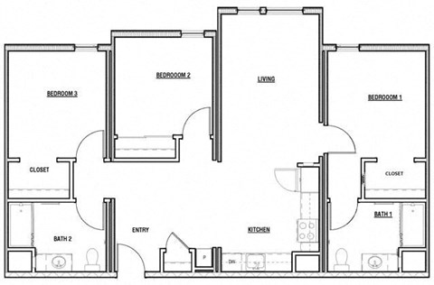 a floor plan of a house