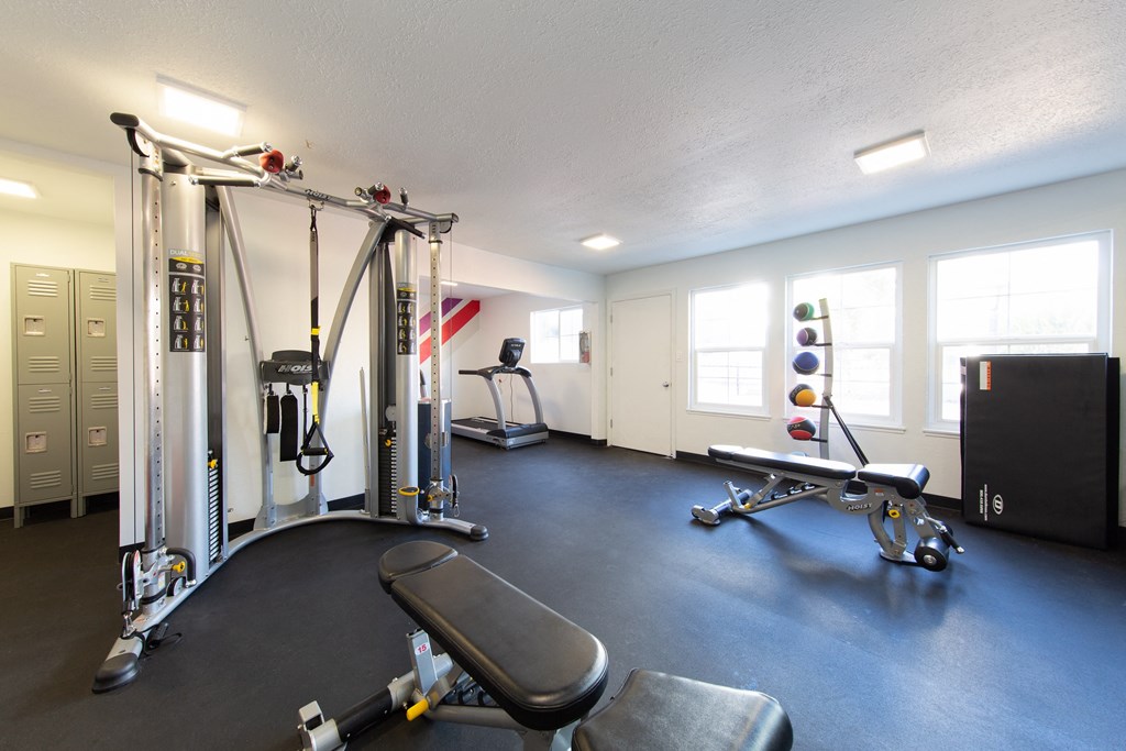 Fitness center bench-press and training system