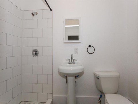 Bathroom with walk in shower