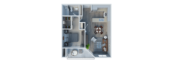 1 bed 1 bath A at Harbor Terrace Apartments, California