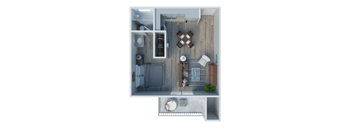 Studio 1 bath at Harbor Terrace Apartments, San Pedro ,California, 90731