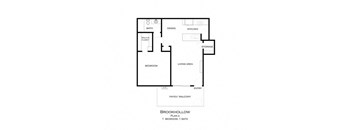 Floor plan 1 bedroom 1 bathroom