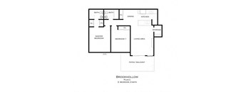 Floor plan 2 bedroom 2 bathrooms