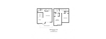 Floor plan 2 bedroom 1.5 bathroom