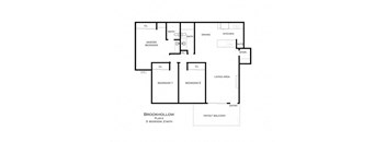 Floor plan 3 bedroom 2 bathrooms
