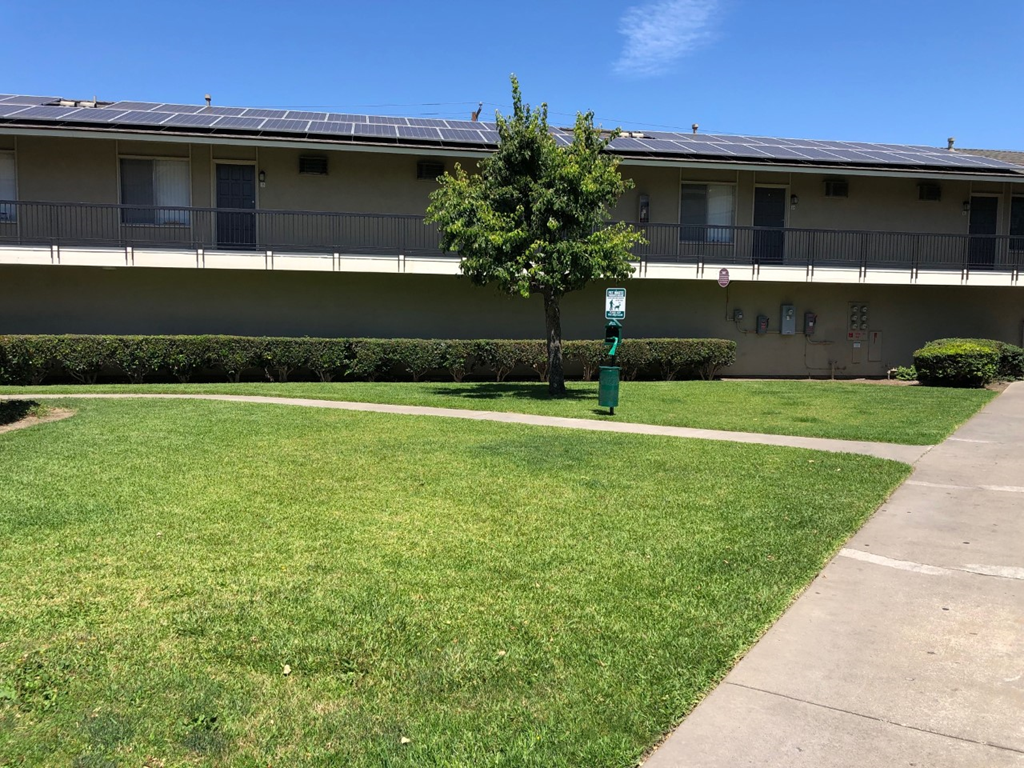 Landscape with Dog Waste Station