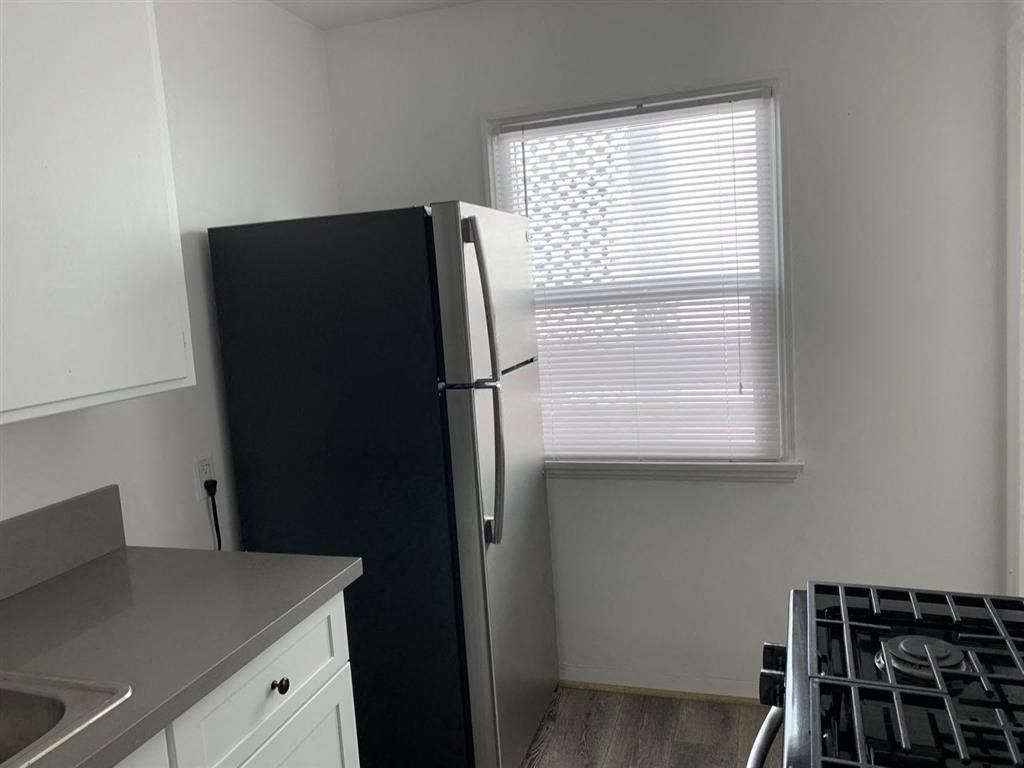 Fridge at kitchen space