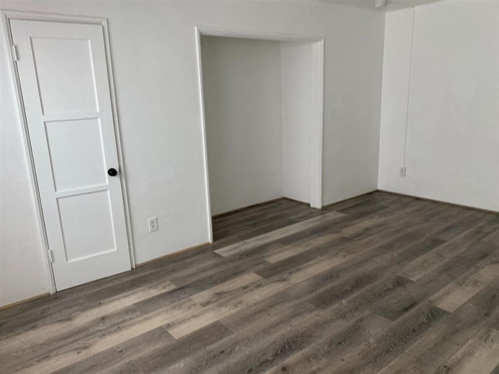 Living space with hard floors