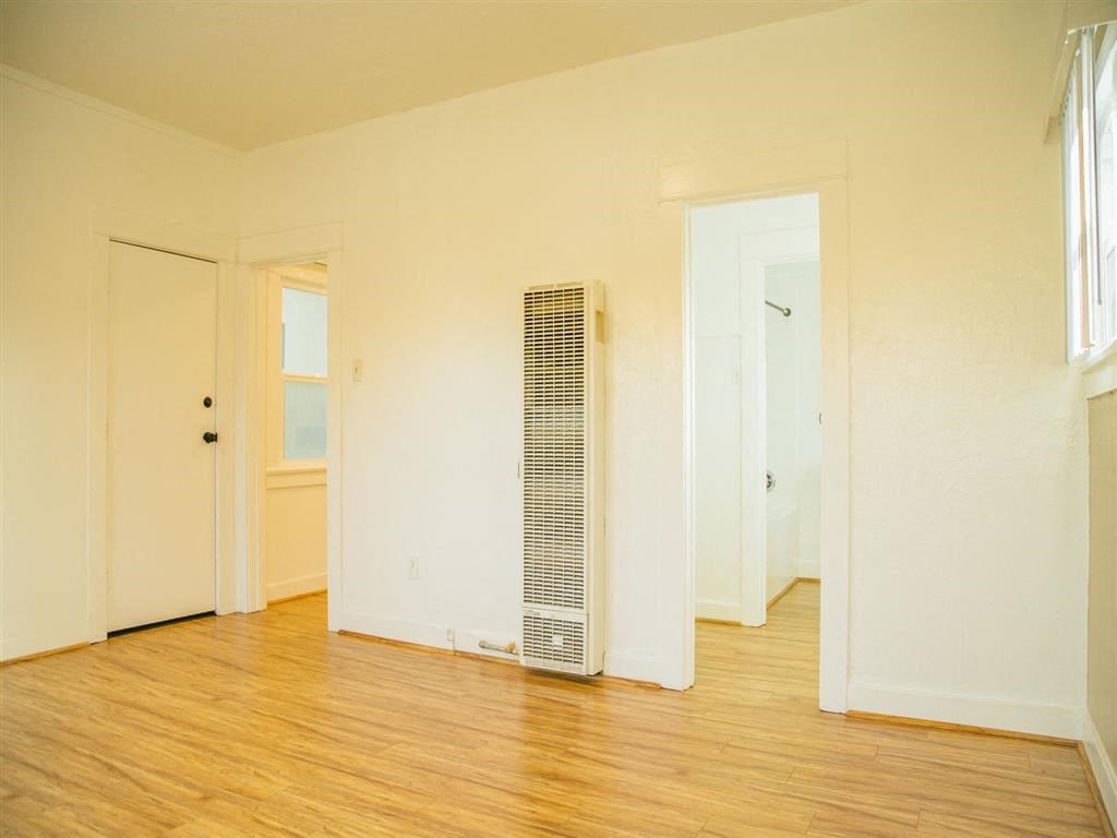 Hard wood floors living space