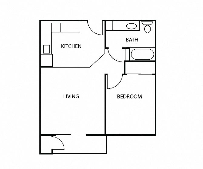 a floor plan of a bedroom apartment