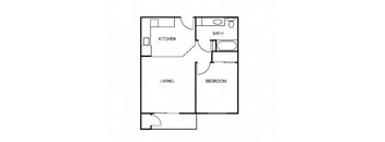 a floor plan of a bedroom apartment