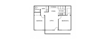 a floor plan of a small apartment