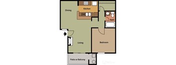 1 bed 1 bath at Chaparral Apartments , West Palmdale, 93551