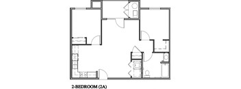 Two Bedroom Floorplan Type A