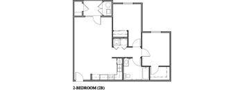 Two Bedroom Floorplan Type B