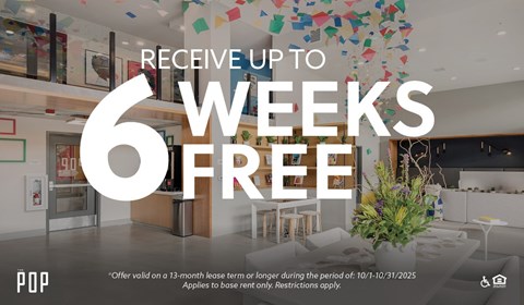 A promotional image for a 6 weeks free offer.