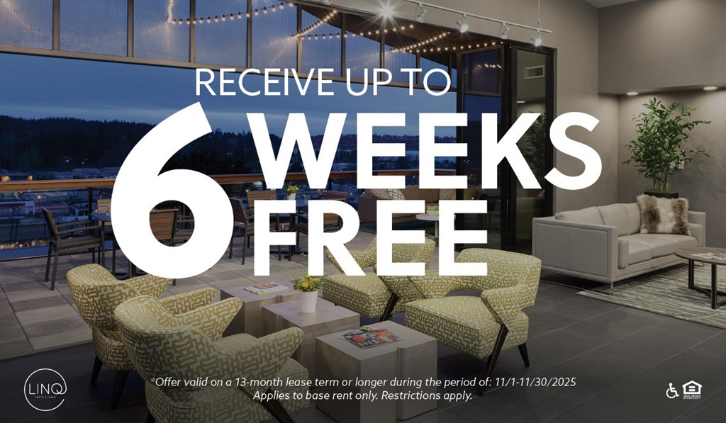 A promotional image for a 6 weeks free offer from LINGO.