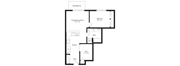 a floor plan of a house with an open floor plan