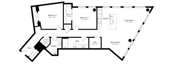 Open Two Bedroom Den BD4