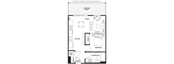 A black and white diagram of a house layout with labeled rooms.
