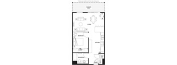 A black and white floor plan of a house with labeled rooms.