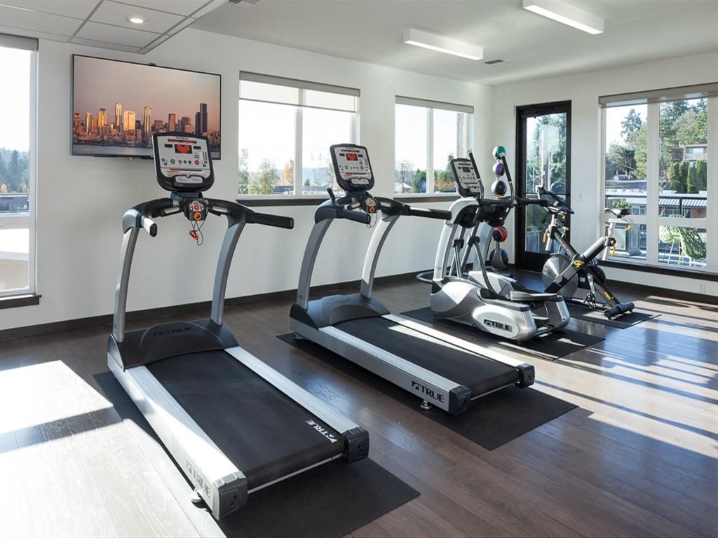 the gym at the apartments for rent