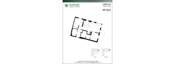 2 Bedroom Floor Plan at Inspire West Town, CHICAGO
