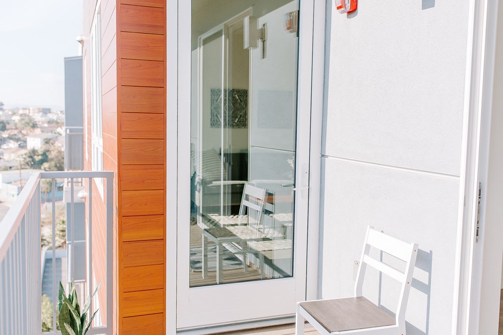 Balcony in echo park apartment
