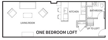 Studio with Bedroom Loft