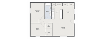 2 Bedroom, 1 Bath (floorplan may vary)