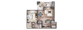1 Bedroom (Lower Level)