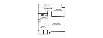 1 bedroom (large)