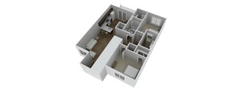 Plan C  2 Bedrooms 2 Baths