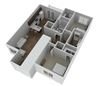 Plan C 2 Bedrooms 2 Baths