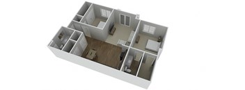 2 Bedrooms 2 Baths  Split Plan