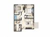 2 bedroom / 1 bath