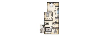 2 bedroom  1.5 bath