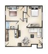 2 bedroom 1 bath