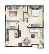 2 bedroom 1 bath