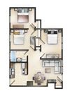 3 bedroom 1 bath