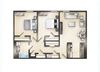 2 Bedrooms 1 Bath