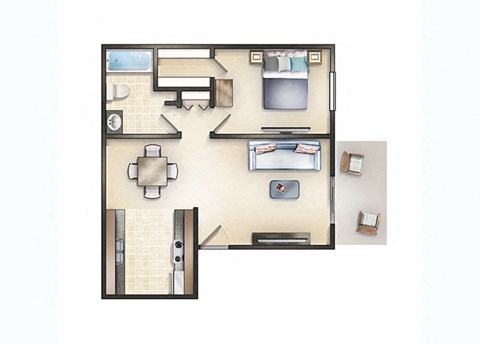 5001 E Pawnee Studio-1 Bed Apartment for Rent - Photo Gallery 16