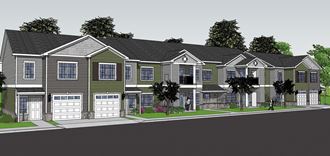 Artist rendition of townhouses