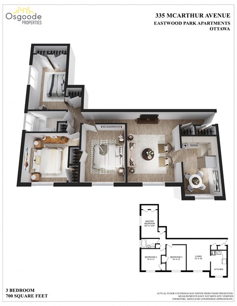 335 McArthur Ave. 1-3 Beds Apartment, Ottawa West for Rent - Photo Gallery 14