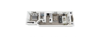 bedroom floor plan an in 3d