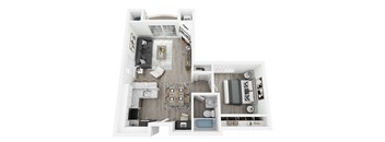 bedroom floor plan | luxury apartments in towson md | the mille brookhaven apartment