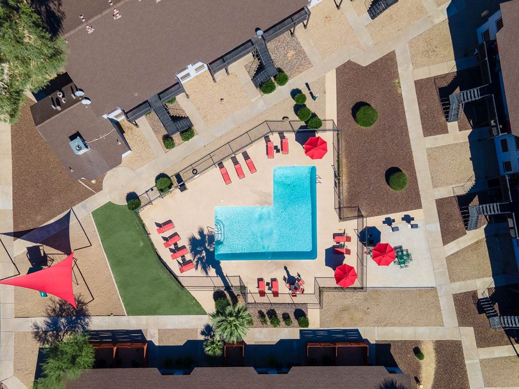 Swimming Pool Aerial View