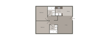 this is a drawing of a floor plan of a roommates apartment