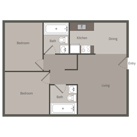 this is a drawing of a floor plan of a roommates apartment